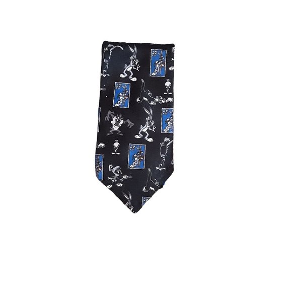 Warner Bros Other - Vintage Looney Tunes Stamp Collection Tie Bugs Bunny Tasmanian Sylvester